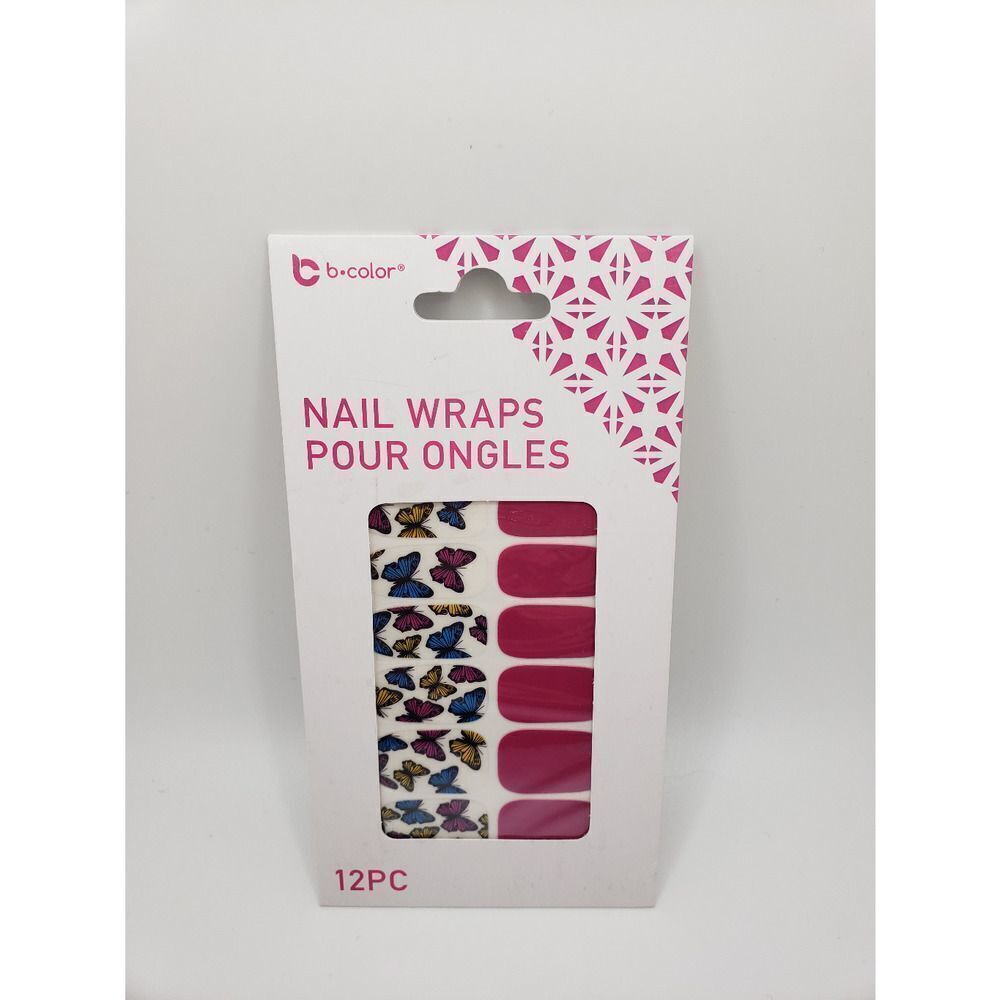 Butterfly nail wraps press on nail decals
